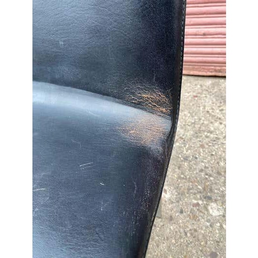 Jorgen Hoj for Johannes Hansen Aluminum and Leather Chairs 1962 For Sale - Image 11 of 12