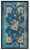 Vintage 1980 Silk Chinese Dragon Carpet ( 3' x 5' - 91 x 152 ) Vintage Chinese – Silk Small Scatter Size Silk Blue Rug,...