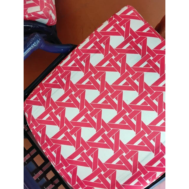 1970s McGuire Style Target Back Accent Chairs- Set of 2 For Sale - Image 15 of 15