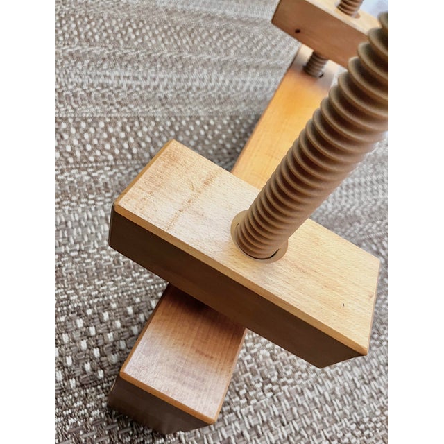 Vintage Modern Professional Bookbinding Double-Block Finishing Press For Sale - Image 9 of 12