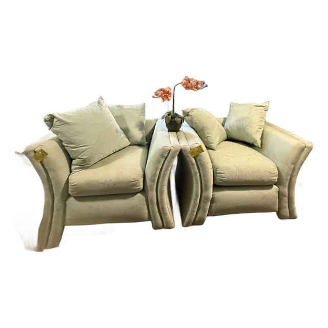1980s Vintage Oversized Chairs (Pair) For Sale
