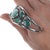 6.25" C1940's Native American Silver and Turquoise Cluster Cuff Bracelet For Sale In Austin - Image 6 of 11