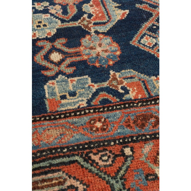 Antique Circa 1900 Blue Hamadan Hand Knotted Rug 4ft 4in X 6ft 10in For Sale In New York - Image 6 of 14