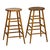 Vintage 1940s Pair of (2) 29.25" Tall Wood Artist Studio Stools For Sale In Philadelphia - Image 6 of 18