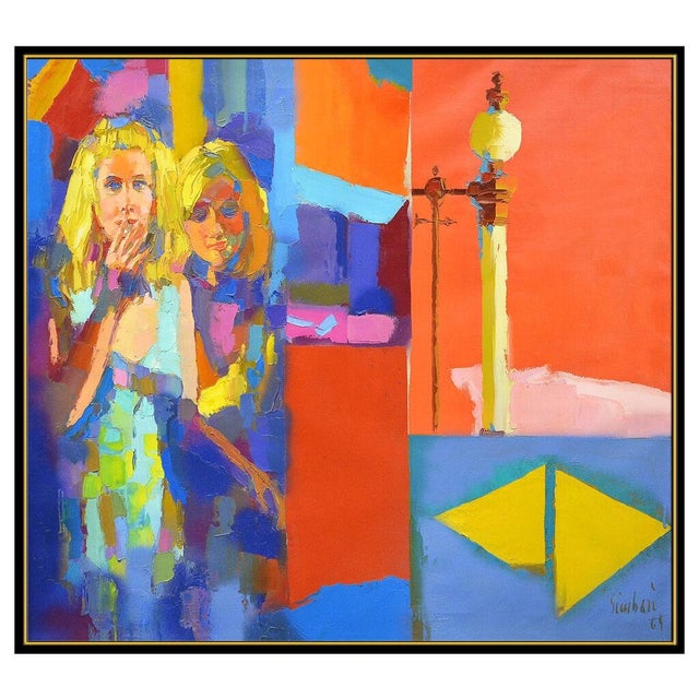 Impressionist Late 20th Century The Smoking Lounge, Nicola Simbari For Sale - Image 3 of 5