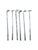 Marquis Waterford Crystal Golf Bag Holder W/ 6 Silver-Plated Golf Club Stirrers Made in Germany For Sale - Image 10 of 12