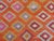 Persimmon Mid 20th Century Mid 20th Century Persimmon Color Turkish Handmade Kilim Boho Area Rug For Sale - Image 8 of 11