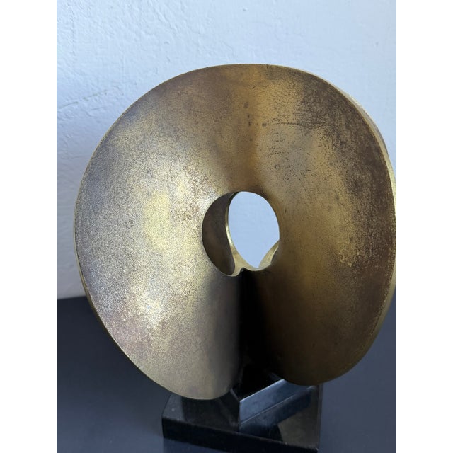 Brazilian Organic Modern Abstract Sculpture on Granite Base, 1980s For Sale - Image 12 of 13