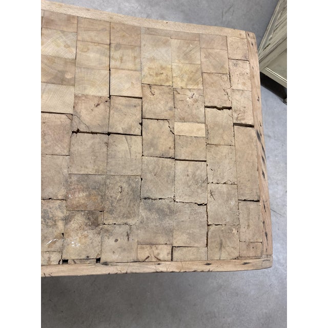 Butchers Block in Beech with Octagonal Legs, 1930s For Sale - Image 18 of 18