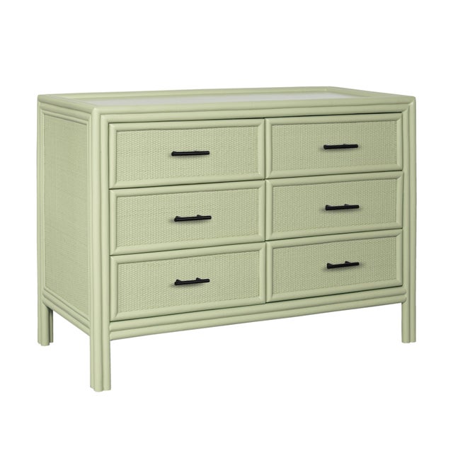 Not Yet Made - Made To Order Bermuda Six-Drawer Dresser - Celery Green For Sale - Image 5 of 9