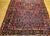 Vintage Persian Sarouk Area Rug, Hand-Knotted Wool, Allover Floral Pattern, 3x5, Red& Navy For Sale - Image 11 of 14