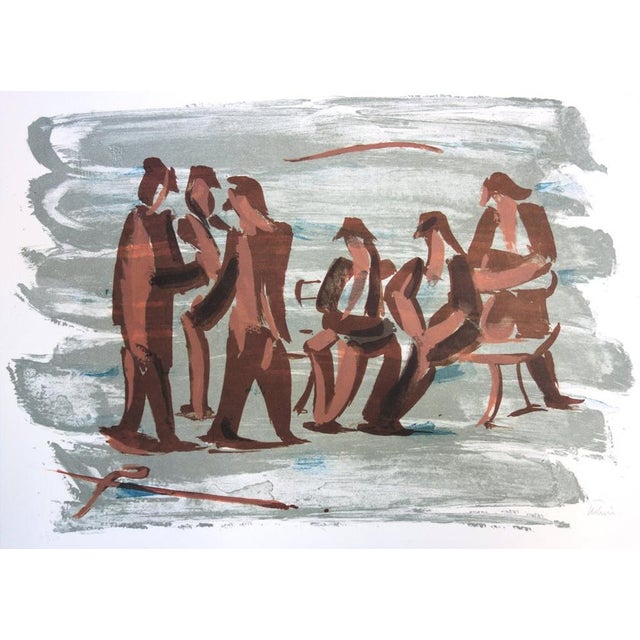 Jean Helion, Animated Conversation, Original Lithograph For Sale - Image 7 of 7