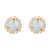 The Ellis Studs – featuring a round centerpiece with contrasting stones, these semi-precious earrings combine vintage...