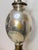 Large Antique Mercury Glass Brass Seltzer Siphon Bulbous Round Bottle Table Lamp For Sale In New York - Image 6 of 11