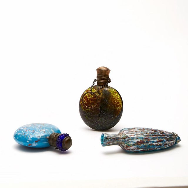 Late 19th Century Venetian Sent Bottles from Artistica Barovier, Set of 4 For Sale - Image 4 of 12