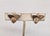 Vintage 1980s Signed Panetta Goldtone & Clear Rhinestone Clip Earrings-2 Pieces For Sale In Philadelphia - Image 6 of 11