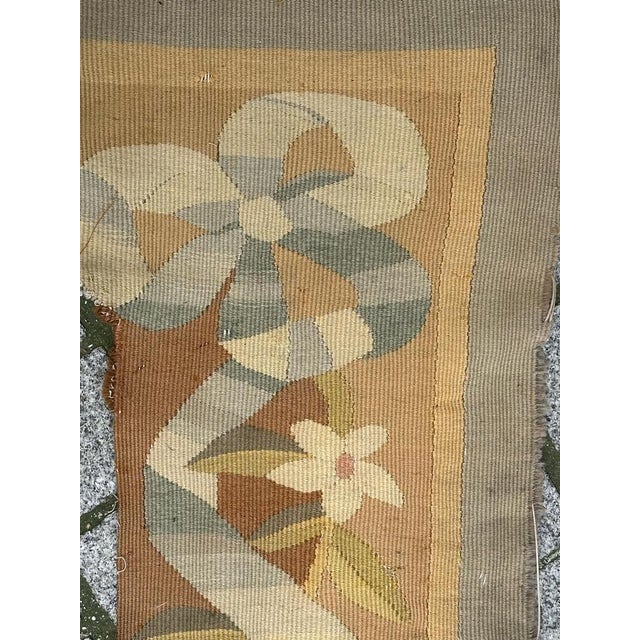 Antique French Aubusson Tapestry Border Fragment, 1890s For Sale - Image 11 of 18