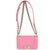 Pink Pink Lambskin Lizard Small Boy Bag For Sale - Image 8 of 8