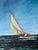 Vintage Sailboat Seascape Oil Painting on Board – Framed For Sale In Miami - Image 6 of 15