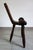 Brutalist Tripod Chair in Carved Wood, France, 1960s For Sale - Image 9 of 14