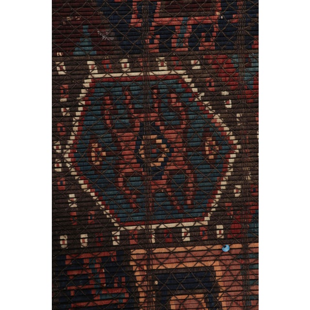 Traditional Antique Uzbek Extra-Long Runner Rug With Rare Reed Construction - Rug & Kilim For Sale - Image 3 of 8