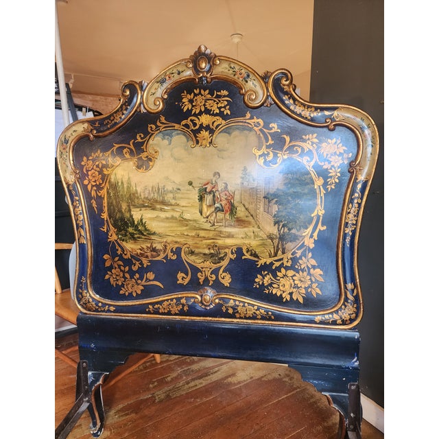 French Incredible Pair of 19th Century Hand Painted Twin Beds. For Sale - Image 3 of 15