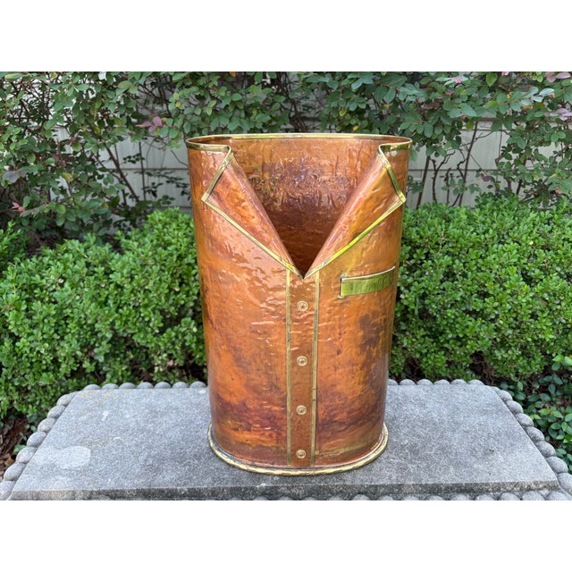 1960s 1960s Italian Modern Mixed Metals Umbrella Stand For Sale - Image 5 of 13