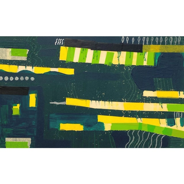 Contemporary Contemporary Mixed Media Painting, "La Brea #2" For Sale - Image 3 of 5