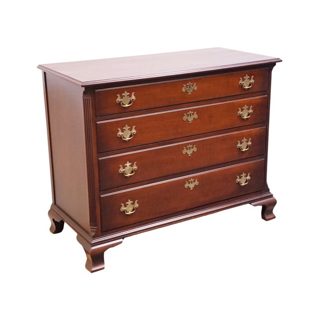 Kindel Furniture Kindel Furniture Solid Mahogany Traditional Style 45" Four Drawer Chest 176-2 - Oxford Finish For Sale - Image 4 of 12