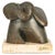 Copper Sculpture of an Elephant, 20th Century, Bronze on Marble Base For Sale - Image 8 of 8