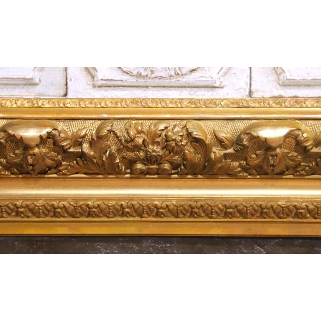 19th C. French Floral Still Life Oil on Canvas in Gilt Frame by Pierre Bourgogne For Sale - Image 10 of 13