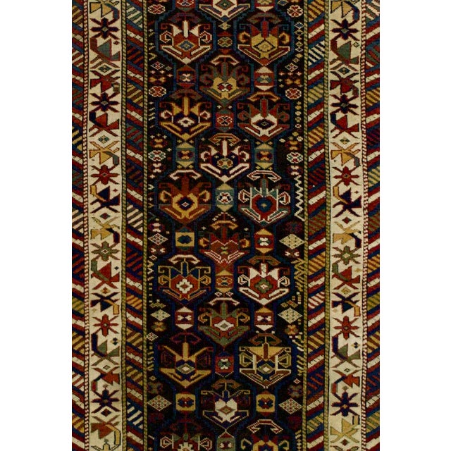 Late 19th Century Antique Caucasian Kuba Rug 3’1" X 5’7" For Sale - Image 5 of 5