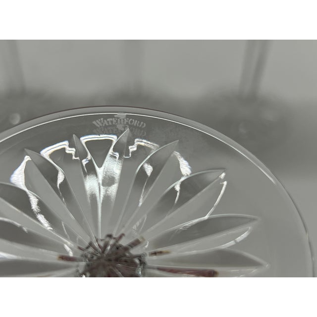 Glass Vintage Waterford Crystal Clarendon Ruby Wine Hock Glasses - Set of 4 For Sale - Image 7 of 10