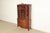 English Romweber Antique Georgian Flame Mahogany Breakfront Bookcase Cabinet, Circa 1920s For Sale - Image 3 of 13
