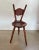 Antique Wooden Farmhouse Tripod Chair, 1900s For Sale - Image 5 of 11