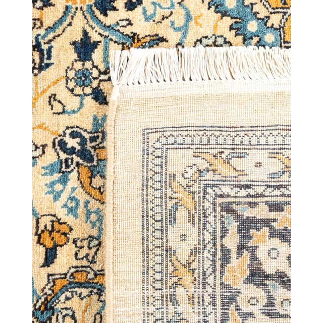 2000 - 2009 Mogul Hand Knotted Area Rug, Yellow - 8' 4" x 10' 10" For Sale - Image 5 of 9