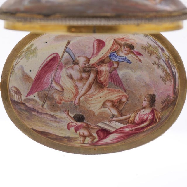 19th Century Austrian Silver & Enamel Lidded Bowl, Vienna, 1870s For Sale - Image 9 of 14