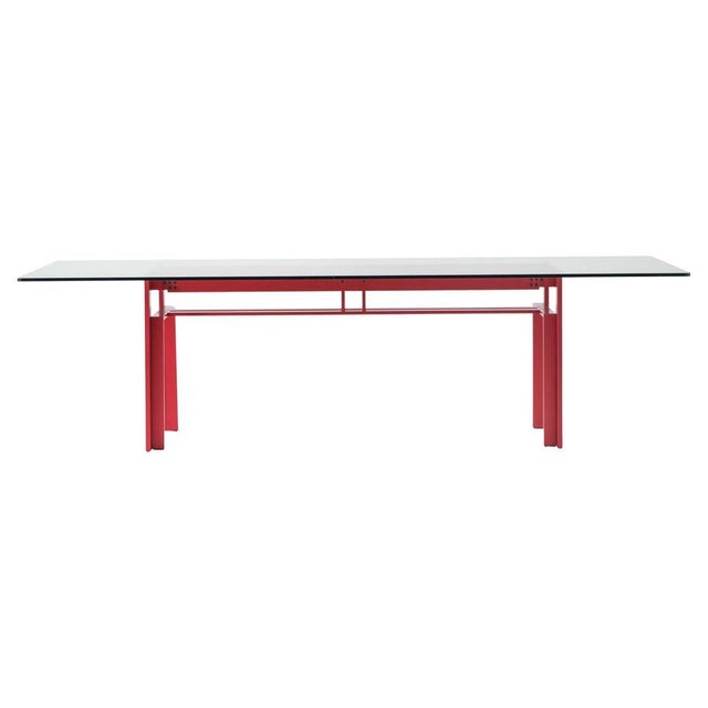 Mid-Century Doge Table with Aluminum Base by Carlo Scarpa for Cassina, Italy For Sale - Image 14 of 14