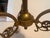 Early 20th Century Brass 3-Light Chandelier With Pink Glass Shades For Sale In Orlando - Image 6 of 12