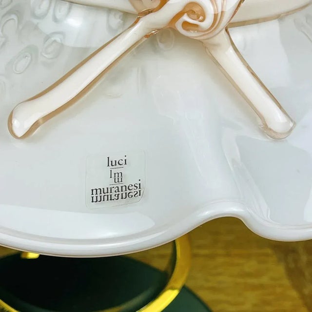 Italian Pink Murano Table Lamp, 1980s For Sale - Image 9 of 14