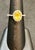 2.2 Ct Oval Cut Natural Yellow Sapphire & Diamond Halo Engagement Ring For Sale - Image 4 of 8