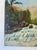 Vintage Signed River Landscape Painting by Tooie-Original Mid-20th Century Mountain Stream Scene on Board. For Sale - Image 4 of 10