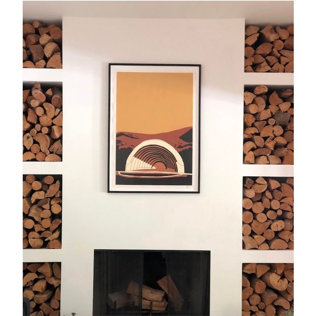 Paper Hollywood Bowl Limited Edition Print on Entrada Rag by MRZ Jr. For Sale - Image 7 of 11