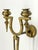 Vintage Double Arm Brass Candle Wall Sconce For Sale - Image 4 of 7