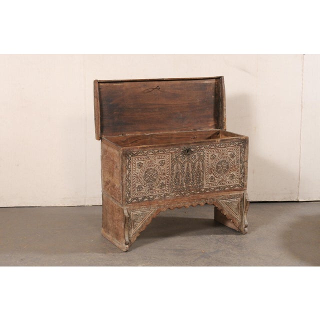 19th Century Moorish Raised Wooden Chest For Sale - Image 10 of 11