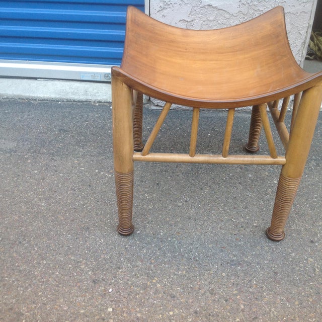 Modern Mid Century Style Stool For Sale - Image 4 of 5