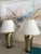 1960’s Paul Hanson Hammered Polished Brass Chinoiserie Table Lamps With Coin Finials For Sale - Image 11 of 14