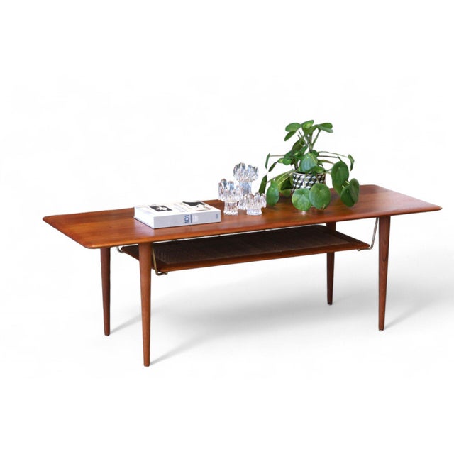 FD 516 Coffee Table in Teak by Peter Hvidt & Orla Mølgaard-Nielsen for France & Søn / France & Daverkosen, 1950s For Sale - Image 10 of 18