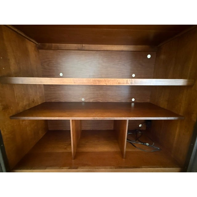 2000 - 2009 Bernhardt Solid Cherry French Provincial Hi-Fi Audio Media Armoire For Sale - Image 5 of 15