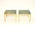 An extremely stylish and beautifully made pair of vintage Italian brass and marble side tables, dating from the 1970’s....